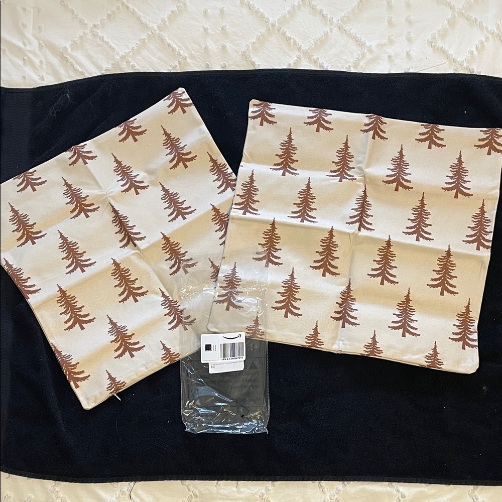 Tree Patterned Accent Pillow Covers new indoor outdoor
